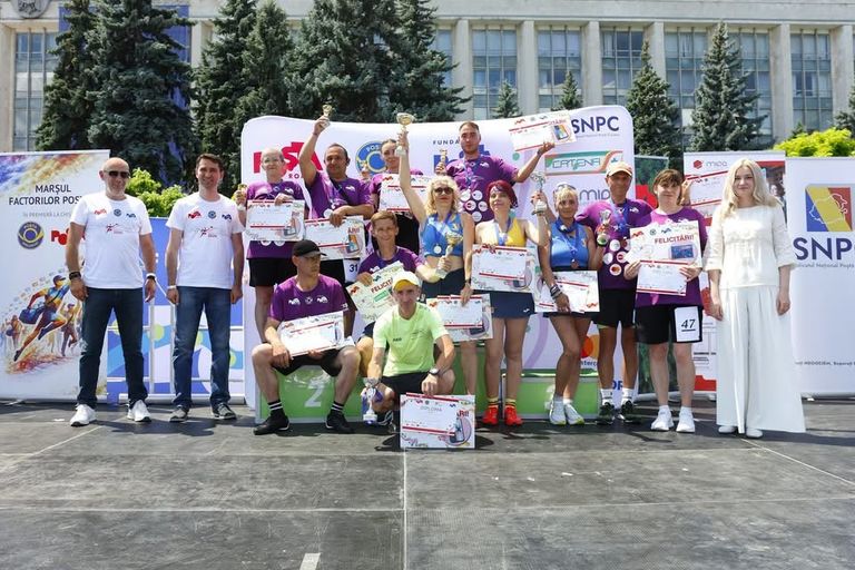 Marșul Factorilor Poștali, ediția a 46-a, Chișinău — delegația SNPC